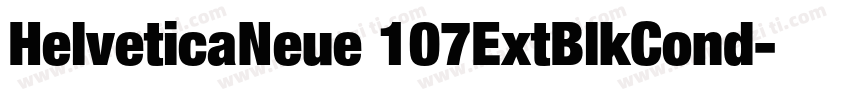 HelveticaNeue 107ExtBlkCond字体转换